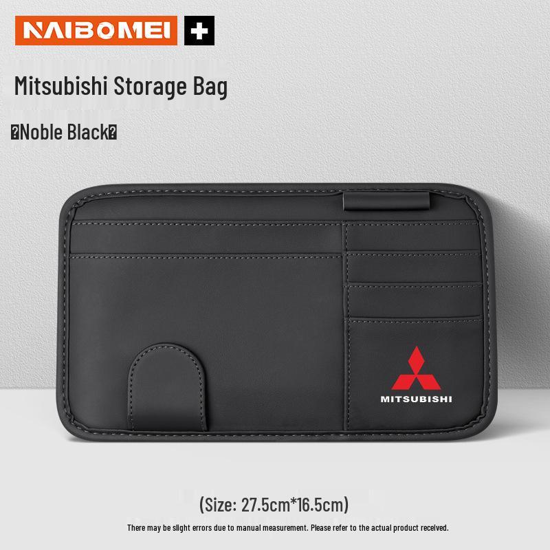 Compatible Glasses and Bill Clip for Mitsubishi Lancer EX, ASX, Outlander, Lancer, and Pajero. Attachable to Car Sun Visor.