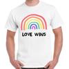 LGBT Rainbow Love Wins Proud London Soho Lips Gay Pride Gift Unisex T Shirt 2725