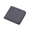 Men's Leather Canvas Zipper Wallet & Card Holder