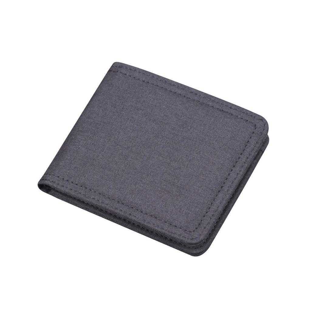 Men's Leather Canvas Zipper Wallet & Card Holder