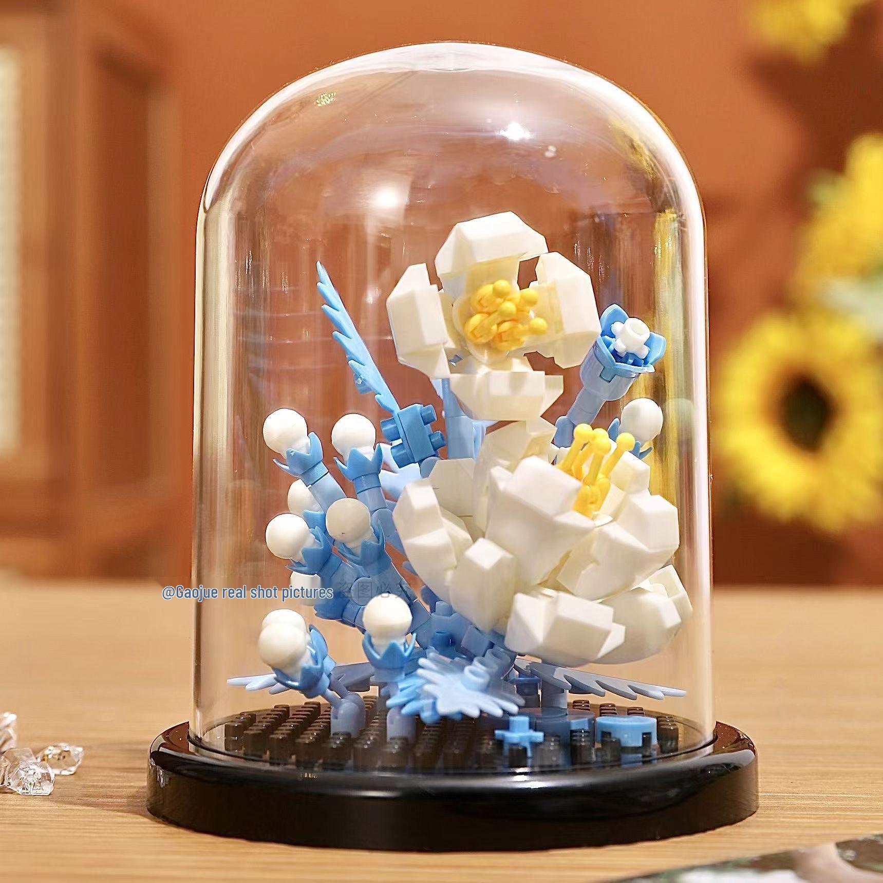 

Подарок ко Дню учителя: Совместимый с Lego строительный блок Суккулентный букет и фигурки