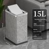 XuanYong 15L Stainless Steel Rocking Lid Trash Can