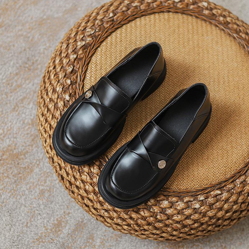 

Маленькие золотые монеты женские толстые подошвы увеличивают рост одним нажатием педали, маленькие кожаные туфли и туфли-лодочки 39