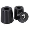 10pcs Floor Protectors Non-Slip Black Table Chair Shock-Absorbing Leg Pads Rubber Furniture Feet