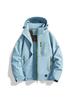 Plus Size Hooded Windbreaker: Fleece-Lined Spring/Fall Jacket for Women & Men, Outdoor & Casual Use