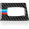 Car Key Engine Start Stop Push Start Button Frame Trim Cover Carbon Fiber Sticker Decal Fits for BMW E90 E92 E93 2006 2007 2008 2009 2010 2011 2012