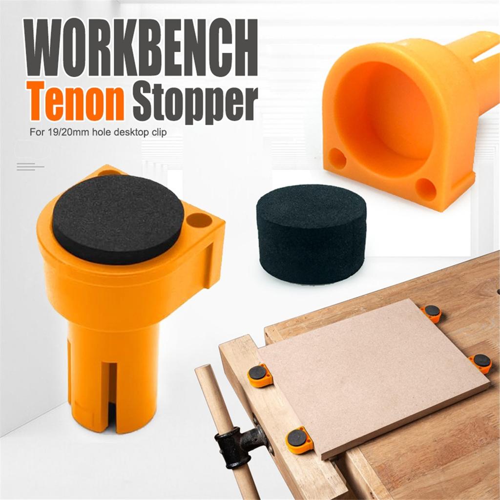 2025+ 8 PCS Workbench Peg Brake Stops Clamp 19mm Woodworking Table Limit Block Workbench Workshop Tools