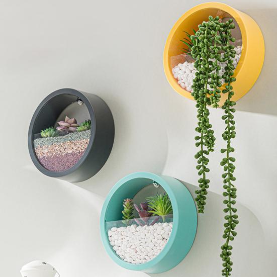 Succulent Planter Durable Decorative Leakproof Hanging Hydroponic Styles Pot for Balcony