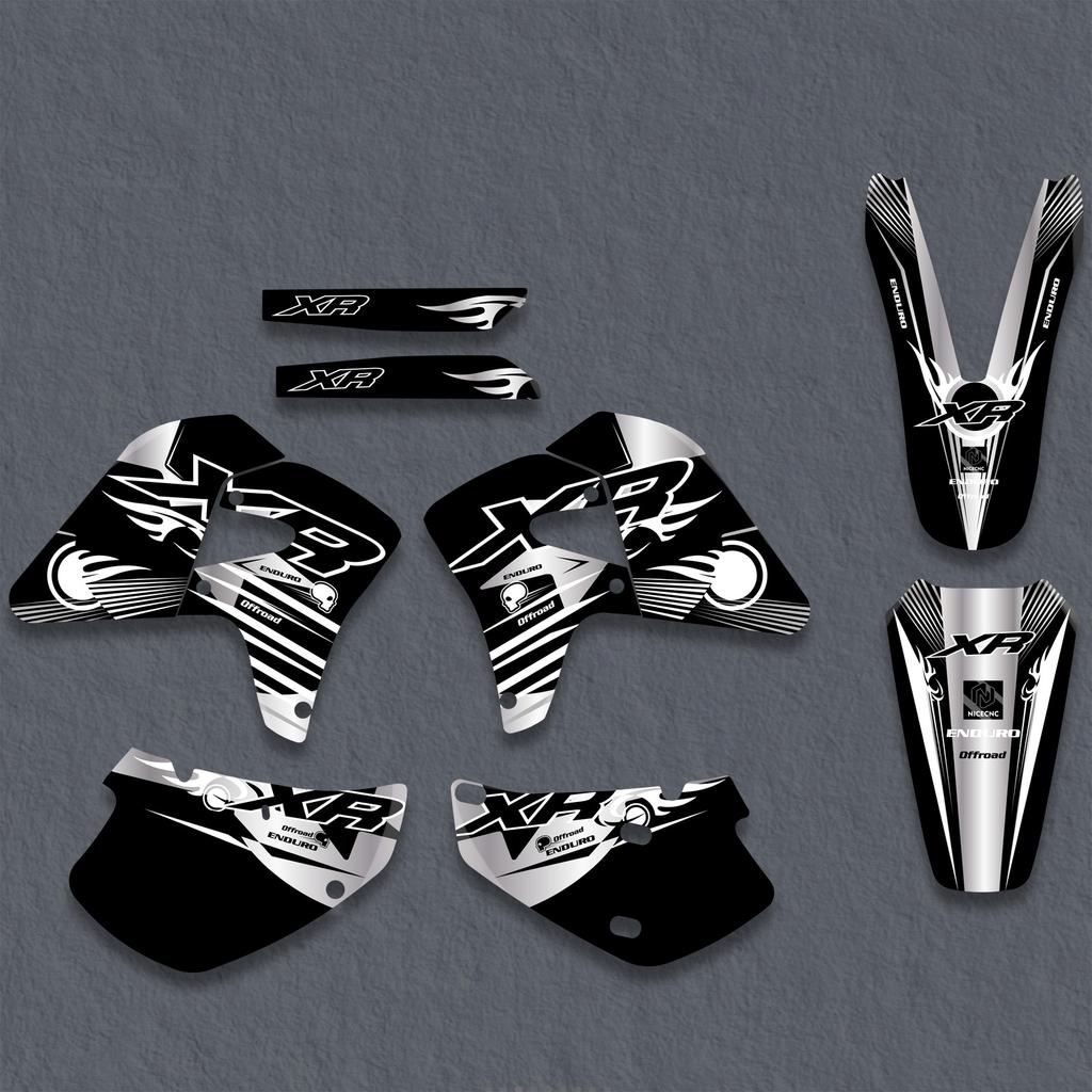 NICECNC For Honda XR 650R XR650R 2000-2009 2001 2002 2003 2004 2005 2006 Motorcycle Graphics Background Decal Sticker Customize