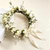 Forest Style Flower Crown for Bridal Travel Photos - Baby's Breath Hair Band for Flower Girls and Weddings