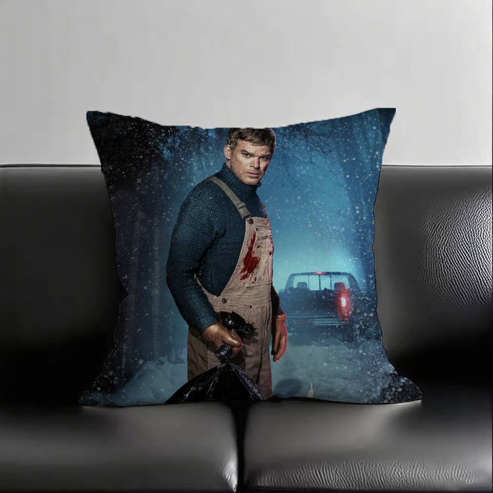 1pc Dexter TV Series Pillow Case Fashion Square Pillowcase Bedroom Sofa Room Ins Decoration Leisure