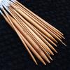 Set di ferri da maglia circolari in bambù carbonizzato con tubo da 18 misure 40/60/80/100/120 cm