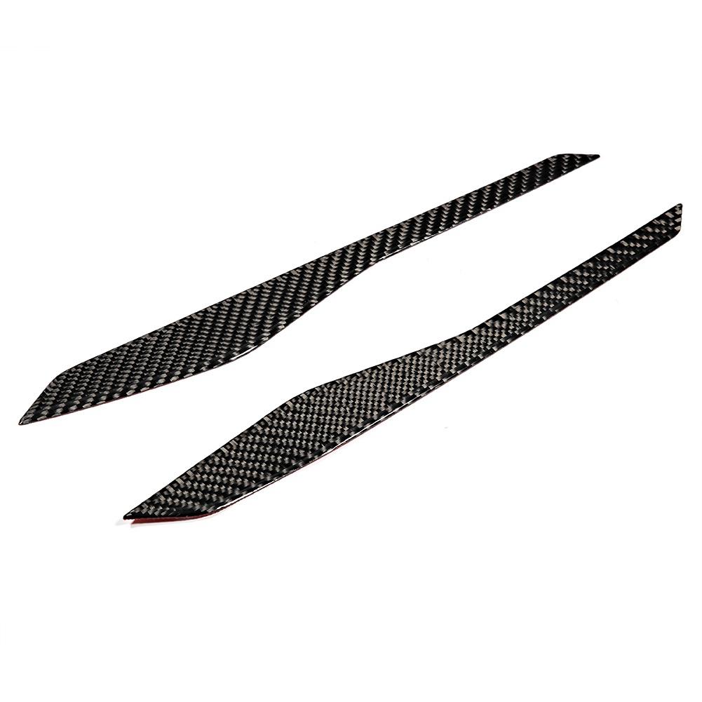 2 st Äkta Kolfiber Mittkonsolpanel Dekorlist Passar för Ford Explorer 2013 2018