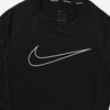 Nike Maglietta a Maniche Corte da Allenamento Traspirante con Stampa Logo Uomo Top Neri DD1993-010