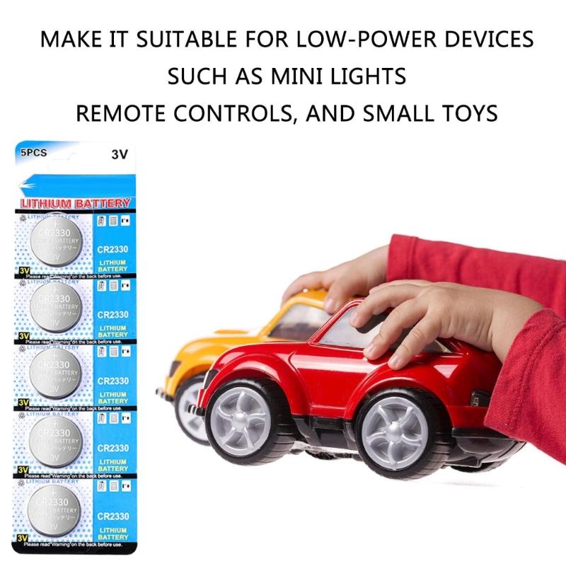 5pc/10pc CR2330 Lithium Button Battery Long Last Power Supply CR2330 Battery Cell For Remote Key Watches Calculators