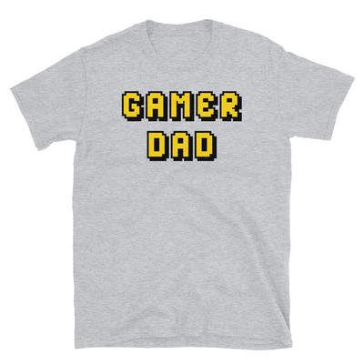 Funny Geek Nerd Video Games Father's Day Gamer Dad Short-Sleeve Unisex T-Shirt