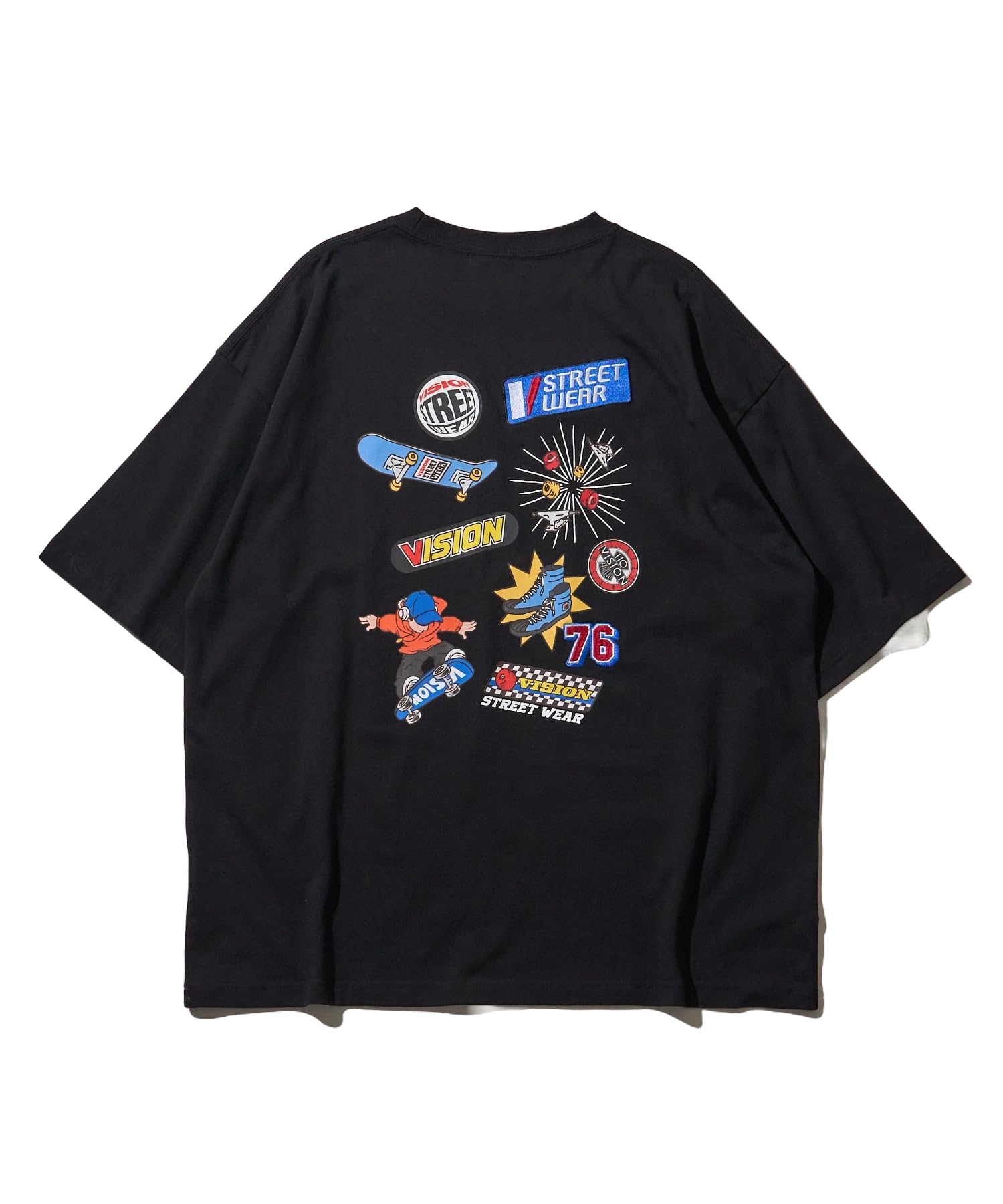 

WEGO VISION Graphic Short Street Loose Oversized Size Pattern 4 T-Shirt, Unisex, Sleeve, Style, Fit, Silhouette, Spring/Summer Clothes, Dancewear,