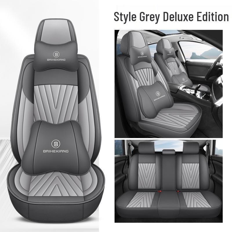 Universal All-Season Leather Car Seat Cover and Cushion