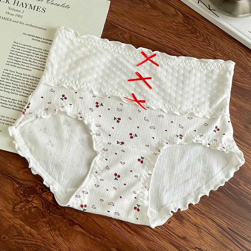 Lady Spring and Autumn Lovely Wind Cherry High Bounce Breathable Hip Bag Hip High Waist Underwear