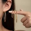 Light Luxury High-End Circle Earrings For Women'S Niche Explosive Full Sky Earrings Fashion Temperament Versatile Ear Jewelry
