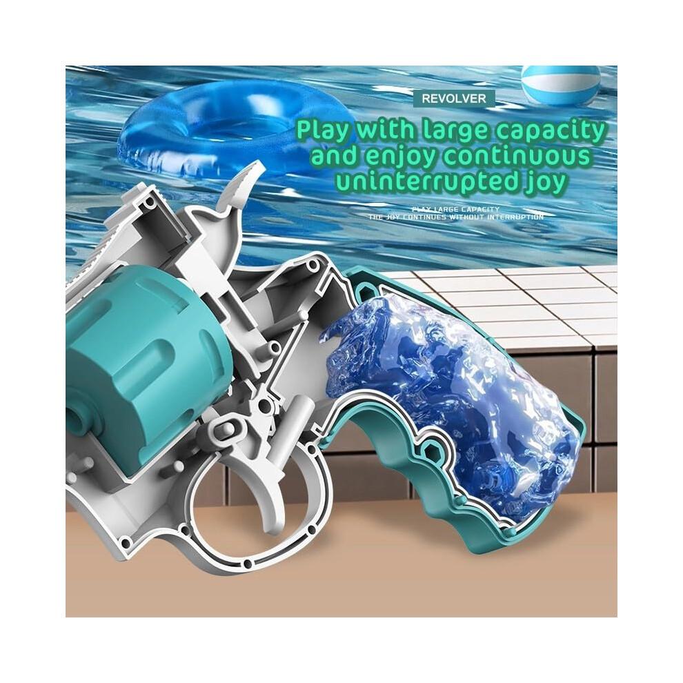 Enttgo Revolver Shape Water Gun avec 22 pieds de superficie a longue portee Blaster Pistol Pistol pour adultes et enfants Activite exterieure de