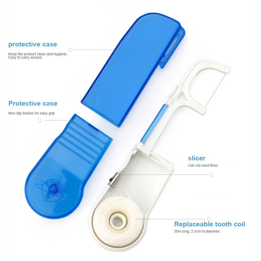 Teeth Whitening Oral Cleaning Tool Interdental Brush Tooth Floss Dental Floss Holder Teeth Flosser