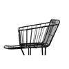 Rear Bicycle Storage Basket Metal without Lid Strengthened Frame Black Sturdy Universal Accessory
