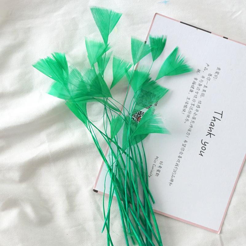 50Pcs18 Color Feather Decoration Diy Handmade Materials Small Butterfly Color Feather Decoration Headgear Clothing Accessories