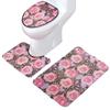 Toilet Floor Mat Three-Piece Door Mat Absorbent Carpet Bathroom Bathroom Non-Slip Foot Mat