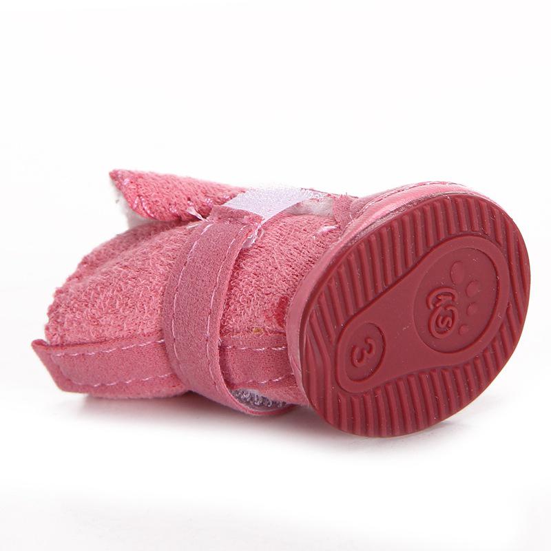 Pet Lambswool Snow Boots for Dogs - Warm Cotton Shoes for Puppies and Small Breeds