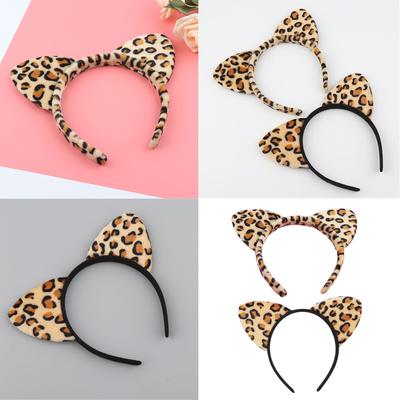 Kätzchen Cosplay Make-up Stirnband Süße Pelzige Kopfbedeckung Haarreifen Kopfschmuck Haarreifen Geburtstagsparty