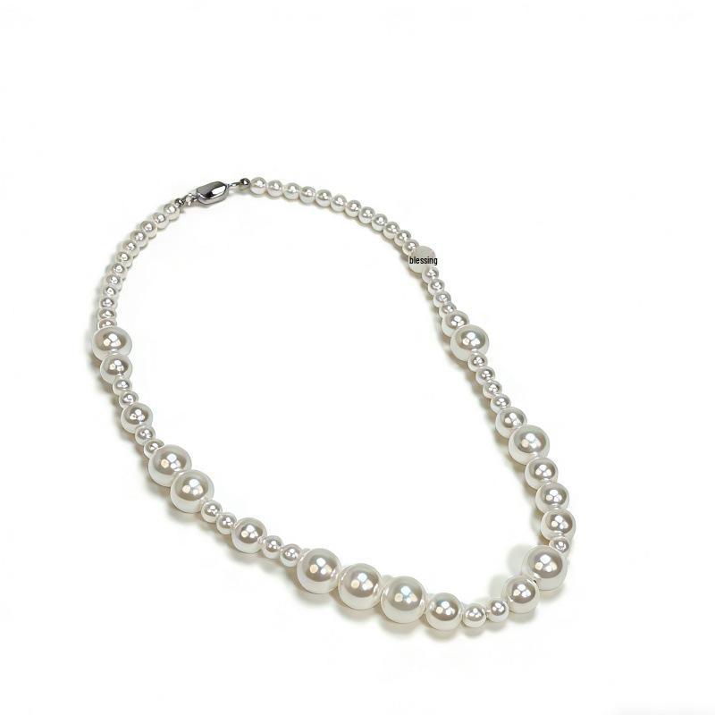 S925 Sterling Silver Bubble Pearl Clavicle Necklace - Elegant & Luxurious Fashion Statement