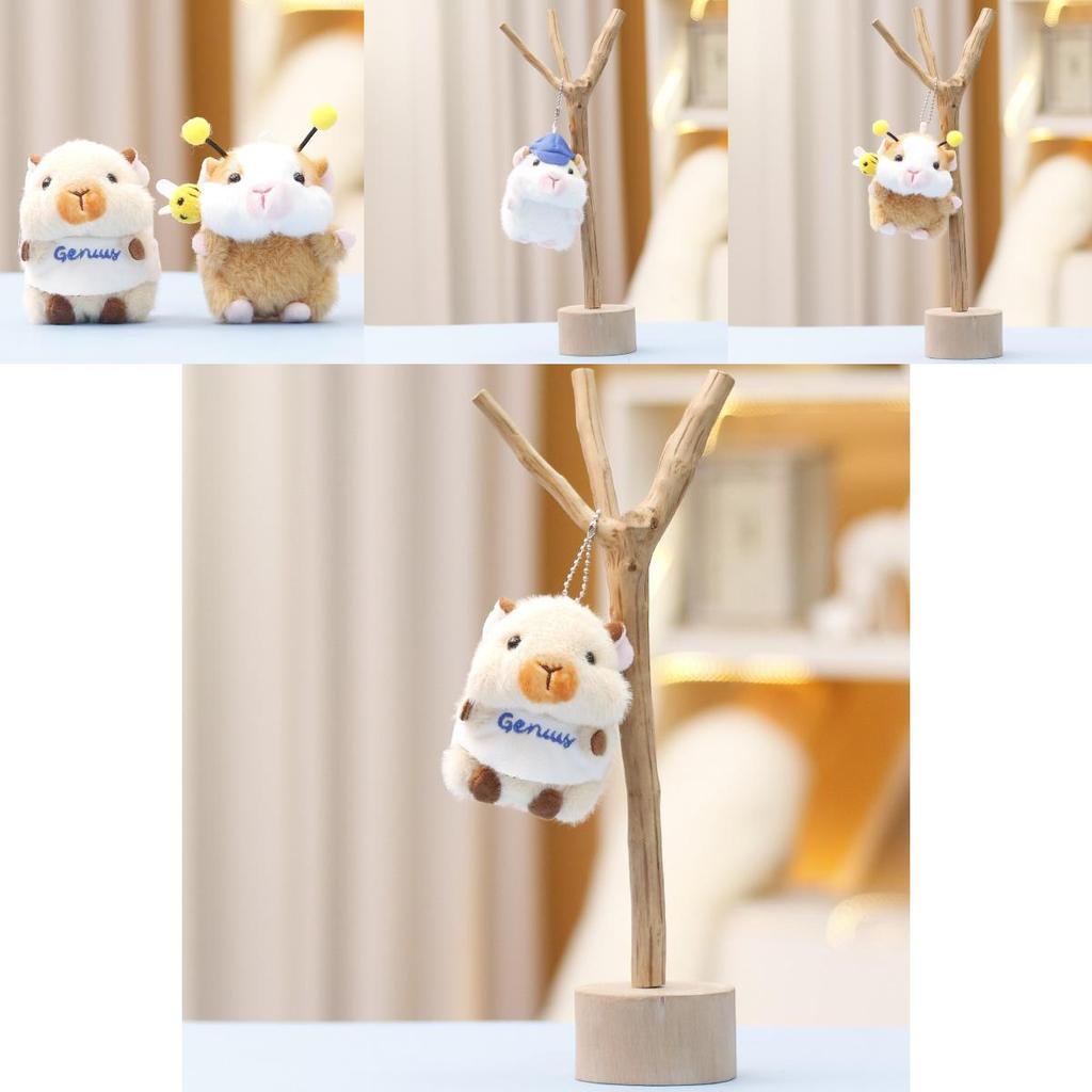 Lindo Peluche Cobaya Animal de Peluche Juguete Adorable Muñeca Llavero Amuleto para Bolso Regalo