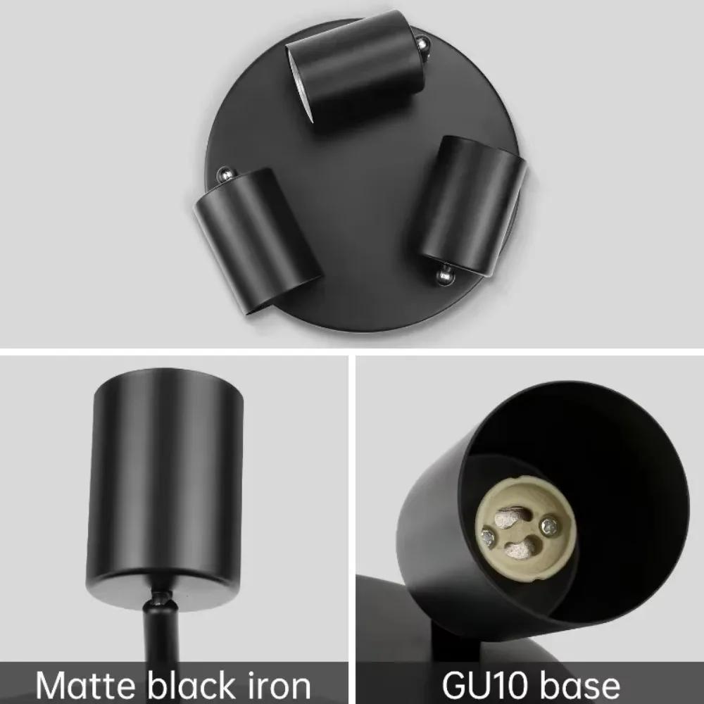 JOYINLED 1/3/4 Heads LED Track Light Fixture GU10 Track Lighting Wall Lamp Rail Spotlight Kitchen Clothing Store Ceiling Light
