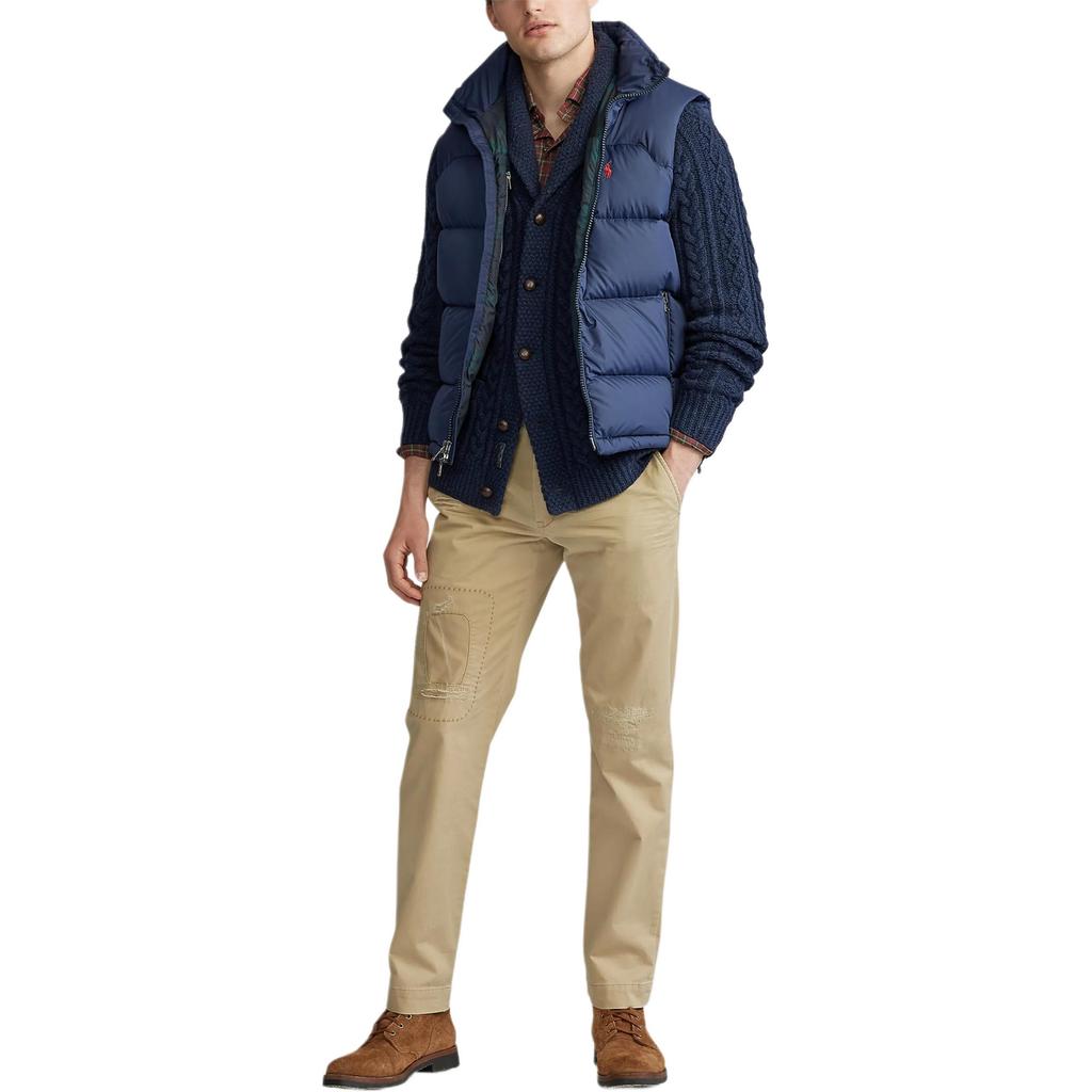Polo Ralph Lauren SS26 Sleeveless Embroidered Pony Logo Stand Collar Down Vest Men vest 710968282-002