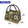 Mexican Talavera Flower Resuable Lunch Box Women Leakproof Cooler Thermal Food Insulated Lunch Bag Office Work Pinic Container