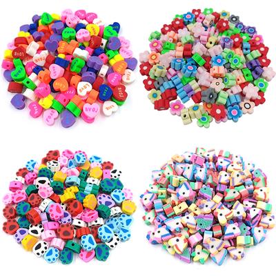 Creative Mixed Color Jewelry Findings Soft Ceramic Beads Loose Beads Multicolor DIY Cute Charms Handmade For Jewelry Accessories Mushroom 20PCS