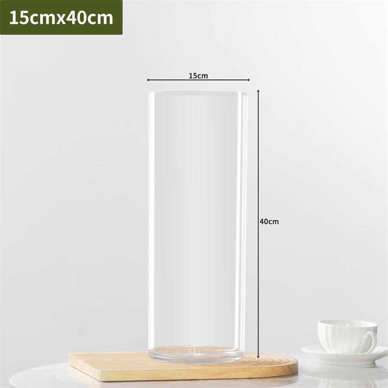 Transparent PET Vase for Water-cultured Flower Arrangements,Living Room Decorations,Hydroponic Containers,Large Flower Bucket