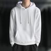 Erkek Kapüşonlu Düz Renk Ribanalı Manşetli Sonbahar Kış İpli Sıcak Sweatshirt Günlük Giyim İçin