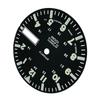 28.5mm C3 Green Luminous Watch Dial Face for NH36A Automatic Mechanical Movement Black/ White Display Watch Replacement Part