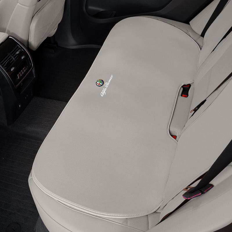 Car Ice Silk Seat Cushion Cover Interior Accessories Hubcap For Alfa Romeo 147 156 159 166 Mito Giulia Stelvio GT Giulietta 4C