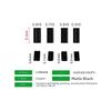 100pcs 100pcs Fishing Wire Leader Fixer Black Fishing Connectors  Rigging Use