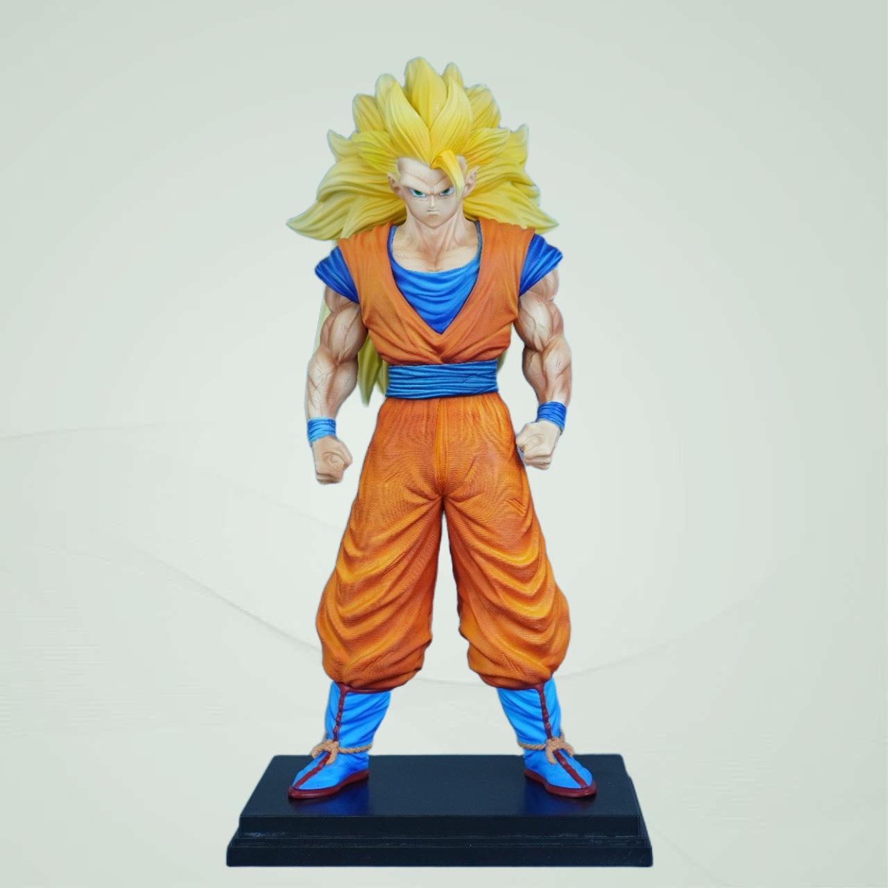 Seven Dragon Ball gk Saiya people Goku hand-made decorations pb super three Goku animation hand-made model anime
