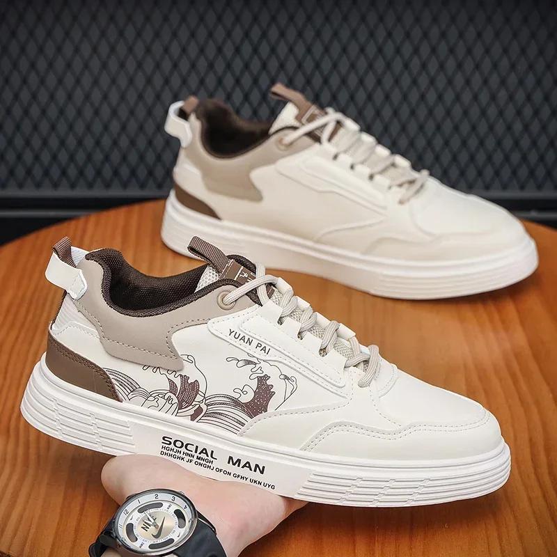 Mens Sneakers Breathable Men's Casual Leather Shoes Zapatos Hombre Casual Sapatos Masculinos Leather Shoes For Men