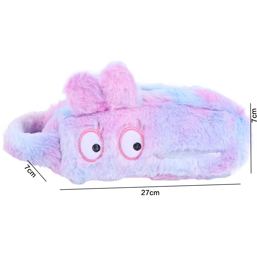 Large Capacity Plush Pencil Case Dirt-proof Cartoon Plush Pen Bag Cute Pencil Pouch  Stationery
