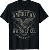 Handcrafted American Whiskey Eagle Vintage Gift Unisex T-Shirt