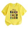 Kinder Jungen Mädchen 100% Baumwolle Kurzarm Rundhals T-Shirt, Lässiges Among Us Halloween Cartoon Hüte Aufdruck Oberteil, Bequeme T-Shirts für Kinder Tägliche Kleidung Ho