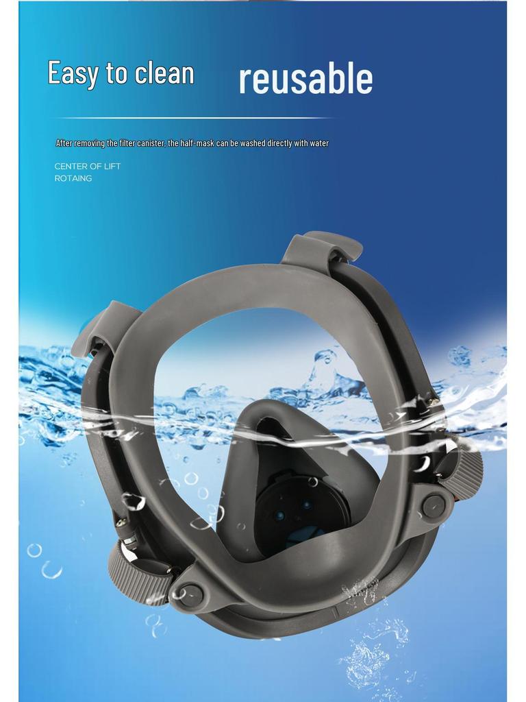 6800 Stijl Beschermend Gasmasker voor Spuitverf, Pesticiden, Chemicaliën, Decoratie en Formaldehyde