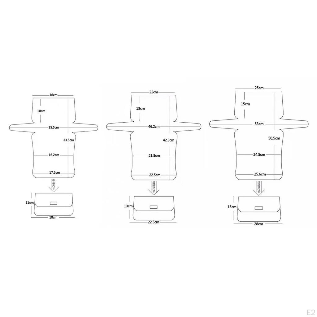 Transparente, rechteckige Leinwandbögen für Maschentaschen-Bastelarbeiten, Strick- und Häkelprojekte