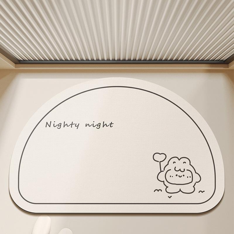 

Simple bathroom floor mat Soft diatom mud floor mat Quick-drying water-absorbing anti-skid mat at the bathroom door Diatom mud 40*60cm